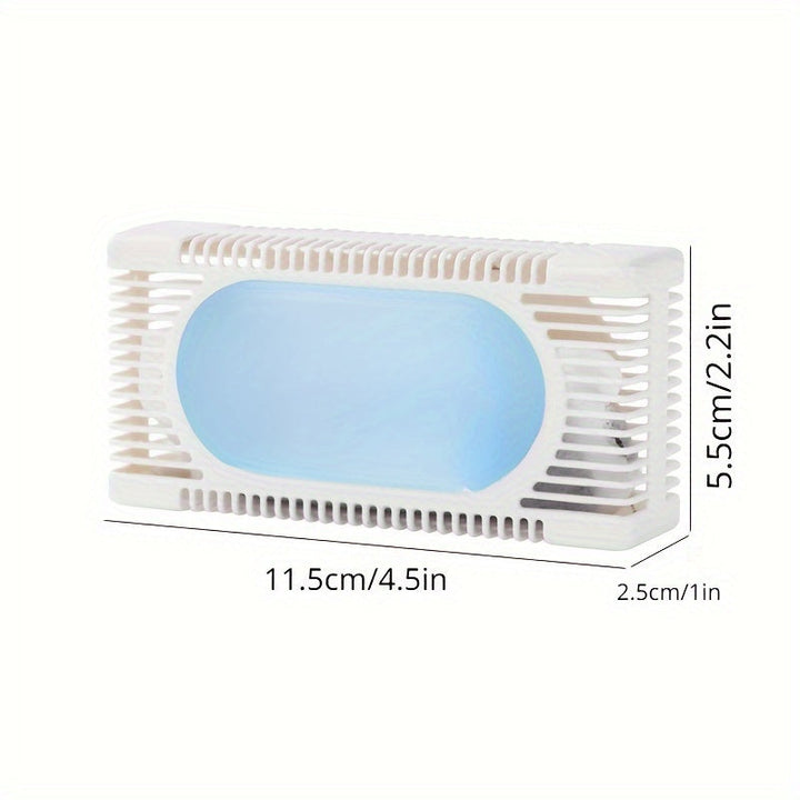 Desodorante de carbón activado natural y sin fragancia - Contenedor rectangular de plástico con tapa plegable, perfecto para congeladores, refrigeradores, cajas de almuerzo y más - Reutilizable, sellado en vacío, eliminación de olores | Estética moderna