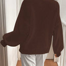 Frenchy cardigan de punto unicolor de color rosa palido con cinturon delantero, se puede usar sobre una camiseta
