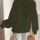 Frenchy cardigan de punto unicolor de color rosa palido con cinturon delantero, se puede usar sobre una camiseta