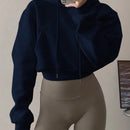 X carly lawrence  essnce sudadera casual con capucha y cordones, de manga larga, de unicolor y estilo drop shoulder, para otono/invierno