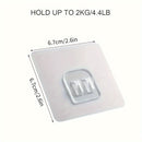 1, 5, 10 o 20 ganchos resistentes para pared, ganchos autoadhesivos transparentes, impermeables y removibles, para organizar la cocina, dormitorio, baño, oficina o escritorio