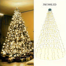 Un conjunto de luces navideñas LED, adecuado para decorar árboles, puede ser utilizado tanto en interiores como en exteriores. Cuenta con ocho modos de iluminación diferentes, perfectos para decoraciones navideñas y festivas.