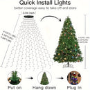 Un conjunto de luces navideñas LED, adecuado para decorar árboles, puede ser utilizado tanto en interiores como en exteriores. Cuenta con ocho modos de iluminación diferentes, perfectos para decoraciones navideñas y festivas.