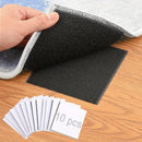 10/20/40/60/100 piezas de sujetadores de alfombras premium antideslizantes - Adhesivos de doble cara, reutilizables, lavables y fáciles de usar para suelos de madera dura y azulejos - Uso interior, mantén las alfombras planas y seguras