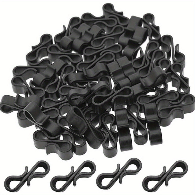 10/20pcs Clips de Plástico en Forma de S para Luces de Cadena de Decoración de Fiestas y Festivales