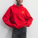 Maija sudadera con capucha casual de navidad con hombros caidos, manga larga, cordon, y grafico del hombre de jengibre para mujeres en la temporada navidena