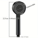 1pc Cabezales de Ducha de Alta Presión, Cinco Modos Ajustables, Cabezales de Ducha Potentes para Baño con Chorros Potentes, Boquillas Pequeñas de Silicona, Disfrute Lujoso del Baño, Accesorios de Baño