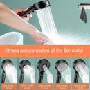 1pc Cabezales de Ducha de Alta Presión, Cinco Modos Ajustables, Cabezales de Ducha Potentes para Baño con Chorros Potentes, Boquillas Pequeñas de Silicona, Disfrute Lujoso del Baño, Accesorios de Baño