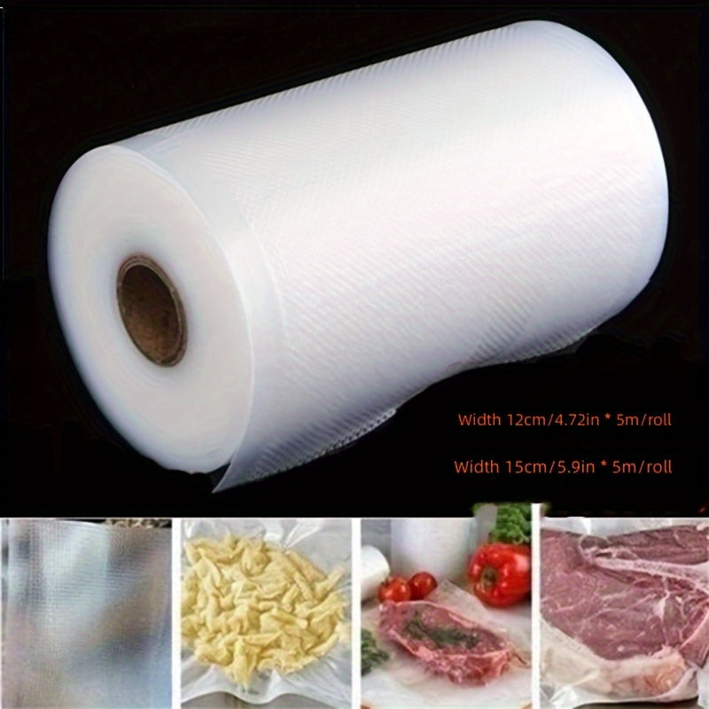 Bolsas de Almacenamiento de Alimentos a Vacío a Prueba de Fugas - 500cm de Largo, Tamaños Variados (12/15/17/20/22/25/28cm) - Reutilizables y Ahorradores de Espacio para la Frescura - Perfectas para la Organización de la Cocina, Almacenamiento de Aliment
