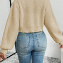 Essnce 1 pieza cardigan casual de manga larga con botones al frente y bordado floral