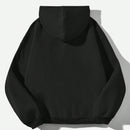 Ezwear sudadera informal tipo streetwear con lema, con corte holgado, estampado negro y rosa, para mujer, otono invierno