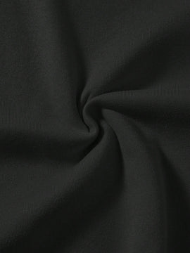 Ezwear sudadera informal tipo streetwear con lema, con corte holgado, estampado negro y rosa, para mujer, otono invierno