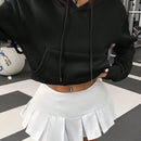 X carly lawrence  essnce sudadera casual con capucha y cordones, de manga larga, de unicolor y estilo drop shoulder, para otono/invierno