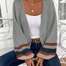 Emery rose cardigan de mujer de bloques de color con rayas, moda minimalista para uso casual diario