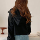 Dazy sudadera informal de mujer con mangas de murcielago, tira delantera y unicolor, para otono