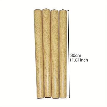 Juego de 4 Patas de Madera para Repuestos de Muebles para Mueble de TV, Cómoda y Mesa de Café