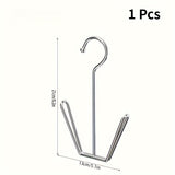 [Gancho de Acero Inoxidable Duradero] Gancho para Zapatos de Acero Inoxidable Duradero y Ahorra Espacio - Colgador Metálico Multifuncional para Organización de Armario y Fácil Montaje - Accesorio de Almacenamiento para el Hogar y Lavandería a Prueba de Ó