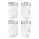 250ml/500ml 4/8pcs Tarros de Vidrio Mason con Tapas Redondas, Reutilizables para Enlatado, Fermentación, Conserva, Avena Nocturna, Mermelada, Frutas y Snacks, Contenedores y Accesorios de Cocina