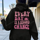 Sudadera con capucha de mujer, nueva para otono-invierno 2024, con estampado de letras, de corte holgado, de manga larga, calida y gruesa, con estilo y tendencia para capas