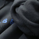 Dazy sudadera con capucha de felpa con estampado de letras, estilo casual y holgado para mujer