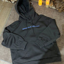 Dazy sudadera con capucha de felpa con estampado de letras, estilo casual y holgado para mujer
