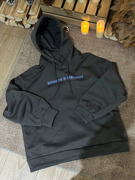 Dazy sudadera con capucha de felpa con estampado de letras, estilo casual y holgado para mujer