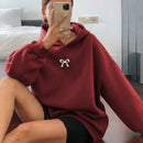 Dazy sudadera con capucha casual con forro polar de unicolor, de corte holgado, unisex