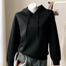 Ezwear sudadera holgada con grafico impreso "cute but psycho" de estilo minimalista casual, apta para otono e invierno