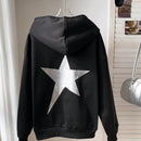 Ezwear sudadera holgada con grafico impreso "cute but psycho" de estilo minimalista casual, apta para otono e invierno