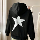 Ezwear sudadera holgada con grafico impreso "cute but psycho" de estilo minimalista casual, apta para otono e invierno