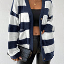 Essnce nueva moda sueter de lana de imitacion de vison con rayas para mujer, otono/invierno