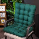 Cojín Ergonómico para Silla con Soporte de Espalda Integrado - Almohadilla de Asiento de Poliéster Suave y Transpirable para Sillas de Oficina y Comedor, Fácil de Limpiar - Disponible en Gris, Verde, Azul, Amarillo