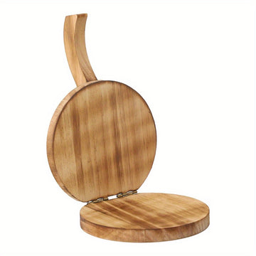 Prenta de Tortillas de Madera Sólida de 5.9 Pulgadas para Cocinas de RV - Tortillera Mexicana Manual con Mango Ergonómico, Superficie Grande para Prendas Caseras, Roti, Burritos y Pasteles - Herramienta de Cocina Portátil No Eléctrica, Fabricante de Tort