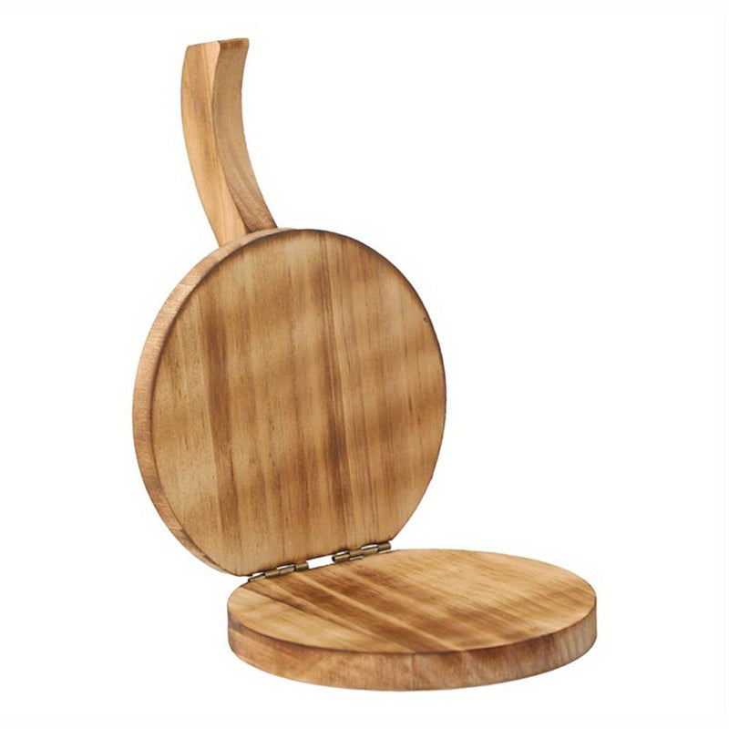 Prenta de Tortillas de Madera Sólida de 5.9 Pulgadas para Cocinas de RV - Tortillera Mexicana Manual con Mango Ergonómico, Superficie Grande para Prendas Caseras, Roti, Burritos y Pasteles - Herramienta de Cocina Portátil No Eléctrica, Fabricante de Tort