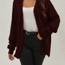 Cardigan holgado casual con abertura lateral y mangas tipo dolman, para primavera/otono