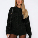 Chaqueta tipo cardigan de punto para mujer de otono/invierno, prenda exterior de moda minimalista casual, parte superior multiusos