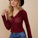 Westfade sueter de cardigan con aplicacion de rosas