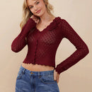 Westfade sueter de cardigan con aplicacion de rosas