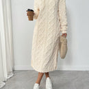 Relaxiva vestido sudadera casual de felpa con capucha, manga larga, bajo con abertura, cordon ajustable, estampado de lema para mujer, otono/invierno