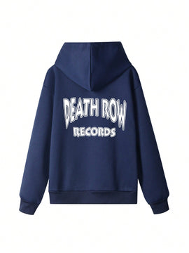 Sudadera con capucha informal y holgada para mujer con estampado de letra, manga larga, forro polar, disenada para un confort extremo, adecuada para usar en capas o sola para crear looks de moda, invierno