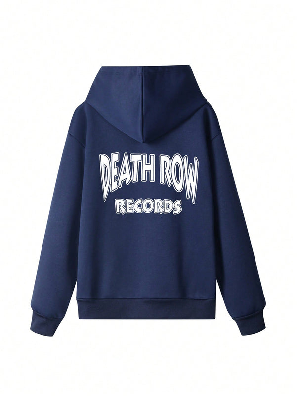 Sudadera con capucha informal y holgada para mujer con estampado de letra, manga larga, forro polar, disenada para un confort extremo, adecuada para usar en capas o sola para crear looks de moda, invierno
