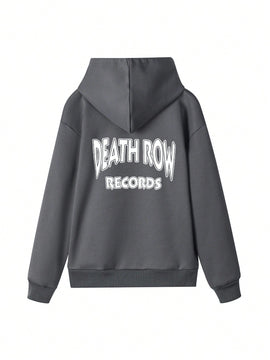 Sudadera con capucha informal y holgada para mujer con estampado de letra, manga larga, forro polar, disenada para un confort extremo, adecuada para usar en capas o sola para crear looks de moda, invierno