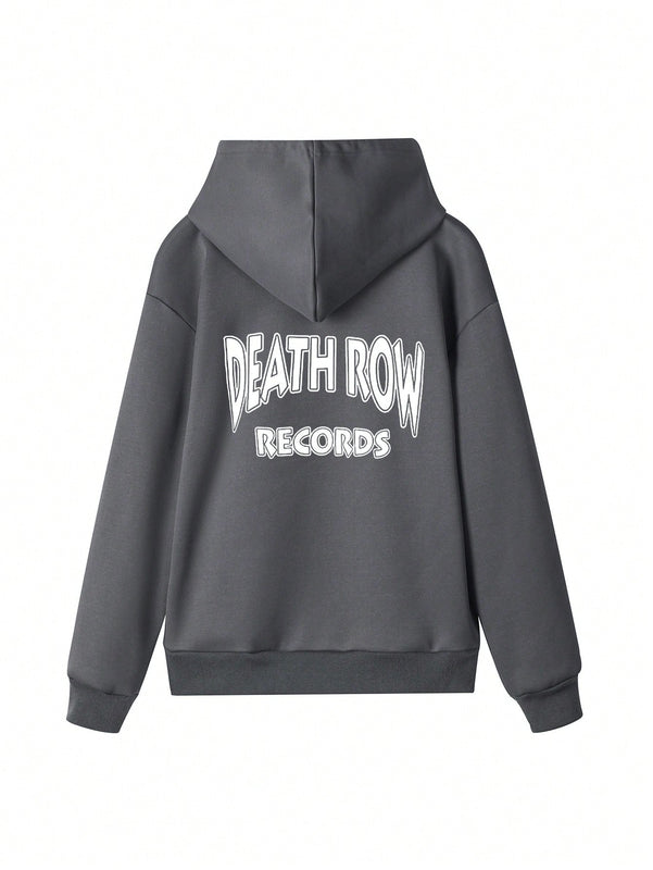 Sudadera con capucha informal y holgada para mujer con estampado de letra, manga larga, forro polar, disenada para un confort extremo, adecuada para usar en capas o sola para crear looks de moda, invierno