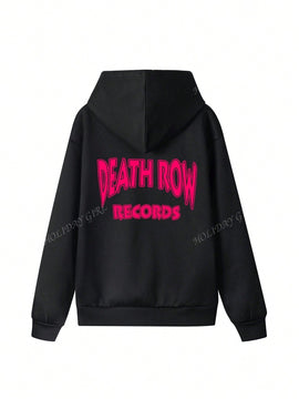 Sudadera con capucha informal y holgada para mujer con estampado de letra, manga larga, forro polar, disenada para un confort extremo, adecuada para usar en capas o sola para crear looks de moda, invierno