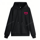 Sudadera con capucha informal y holgada para mujer con estampado de letra, manga larga, forro polar, disenada para un confort extremo, adecuada para usar en capas o sola para crear looks de moda, invierno