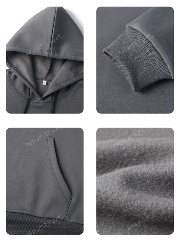 Sudadera con capucha informal y holgada para mujer con estampado de letra, manga larga, forro polar, disenada para un confort extremo, adecuada para usar en capas o sola para crear looks de moda, invierno
