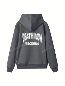 Sudadera con capucha informal y holgada para mujer con estampado de letra, manga larga, forro polar, disenada para un confort extremo, adecuada para usar en capas o sola para crear looks de moda, invierno