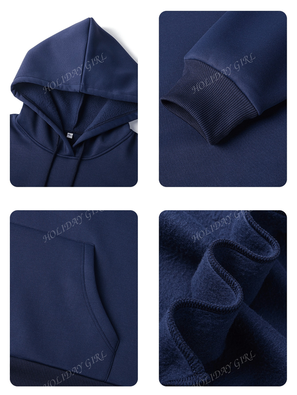 Sudadera con capucha informal y holgada para mujer con estampado de letra, manga larga, forro polar, disenada para un confort extremo, adecuada para usar en capas o sola para crear looks de moda, invierno