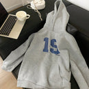 Dazy sudadera con capucha de felpa casual y holgada para mujeres