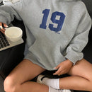 Dazy sudadera con capucha de felpa casual y holgada para mujeres